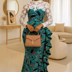 Ankara Gown With Modern Cut