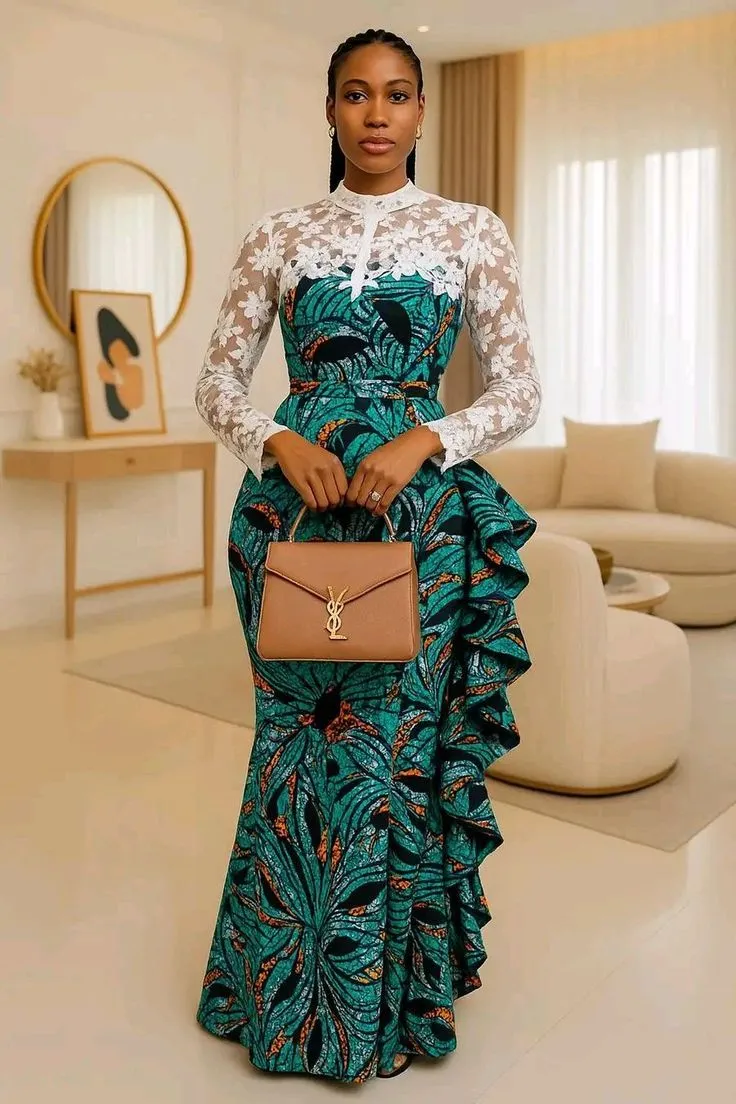 Ankara Gown With Modern Cut
