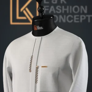 Luxury Kaftan Set With Detailed Neck Embroidery
