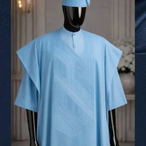 Royal Aso-Oke Agbada Set (Complete 3-Piece)